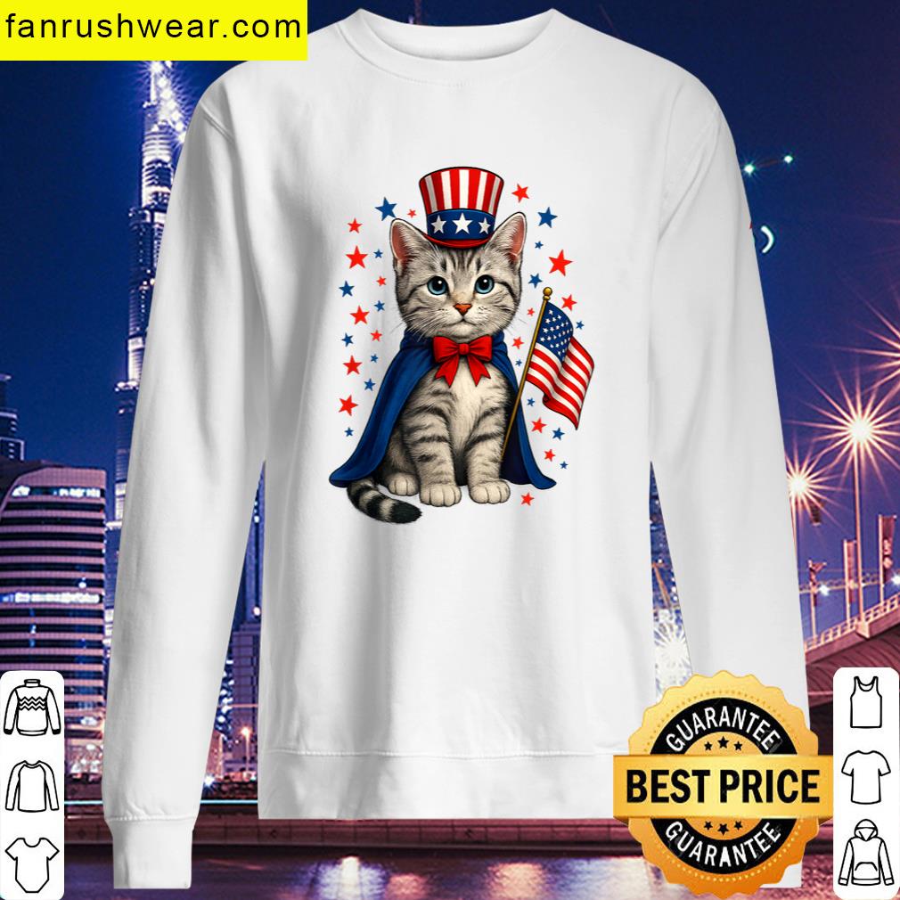 4th Of July Cat America Tee T-shirt