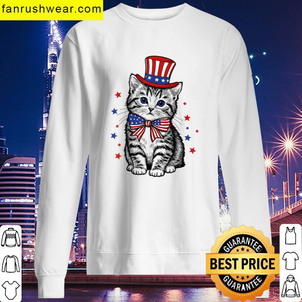 4th Of July Patriotic Cat T-shirt