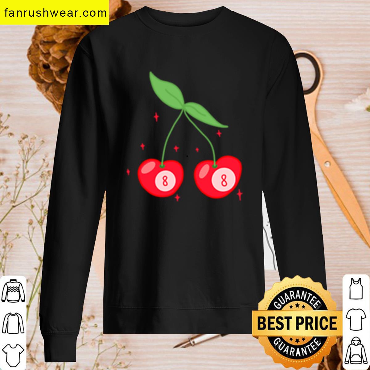 8ball Cherries Tee Stylish And Fun T-shirt