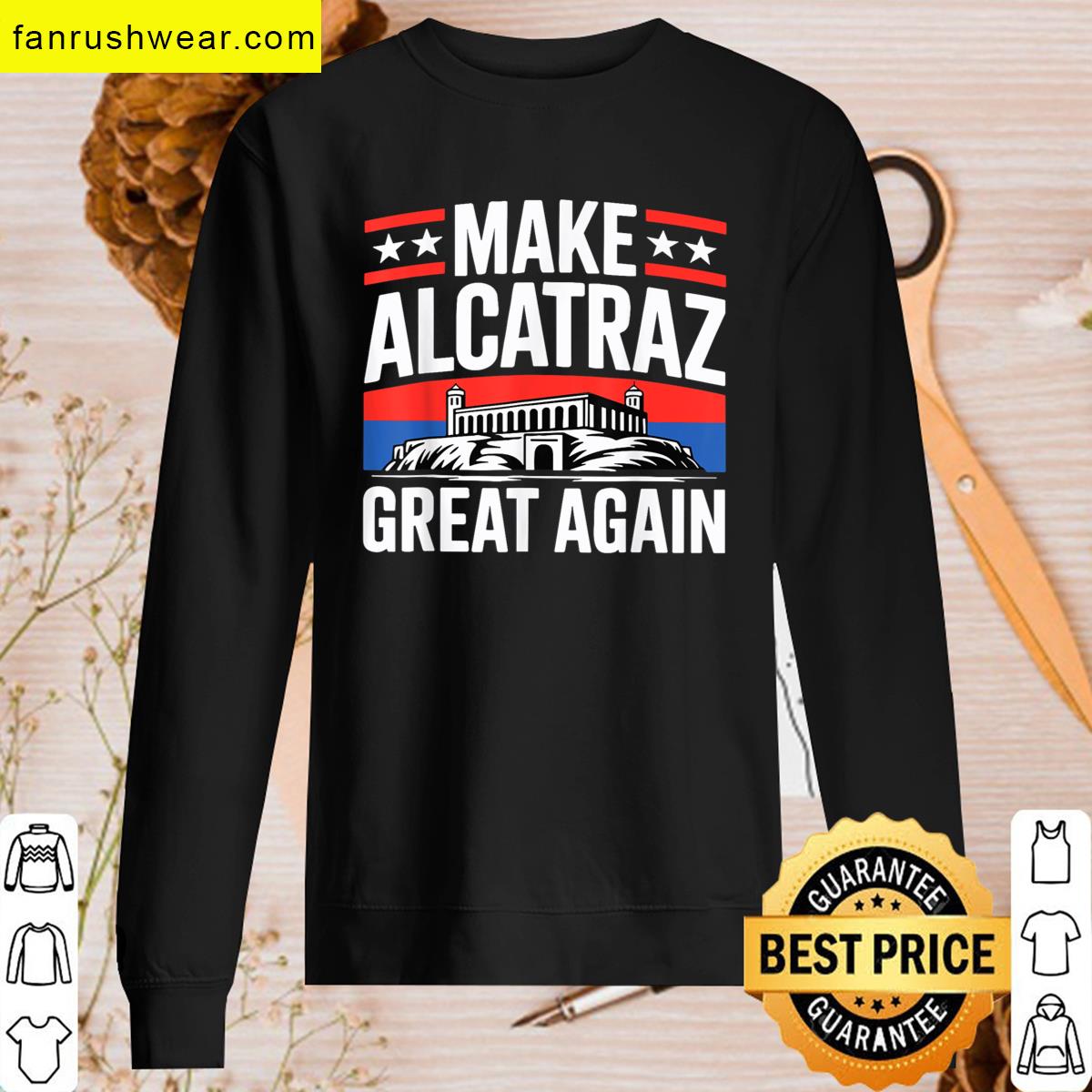Alcatraz Humorous Graphic Tee T-shirt