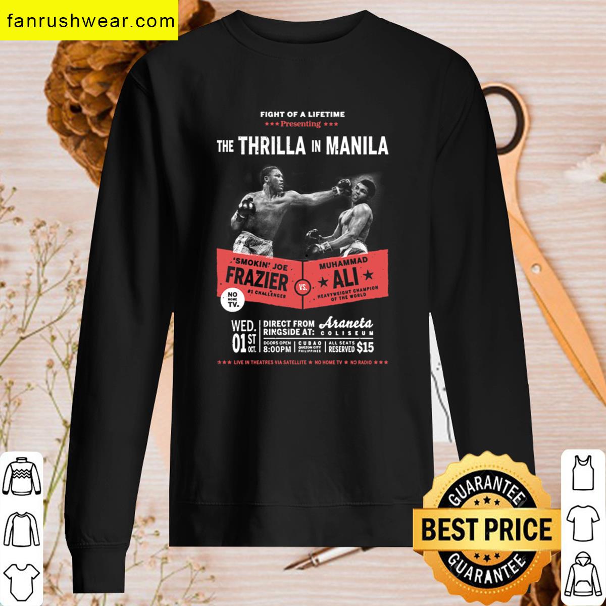Ali Frazier Graphic Tee Sports Fan T-shirt