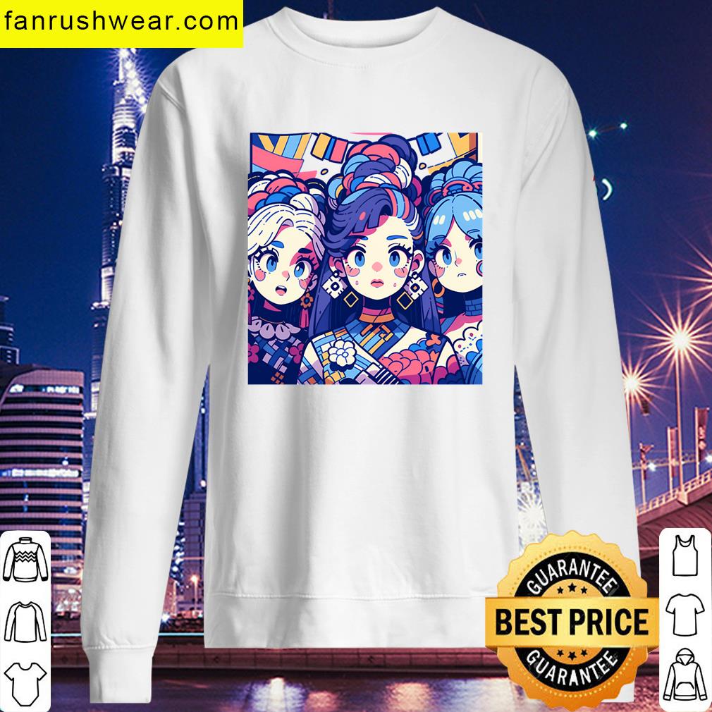 Anime Girls Animated Tee T-shirt