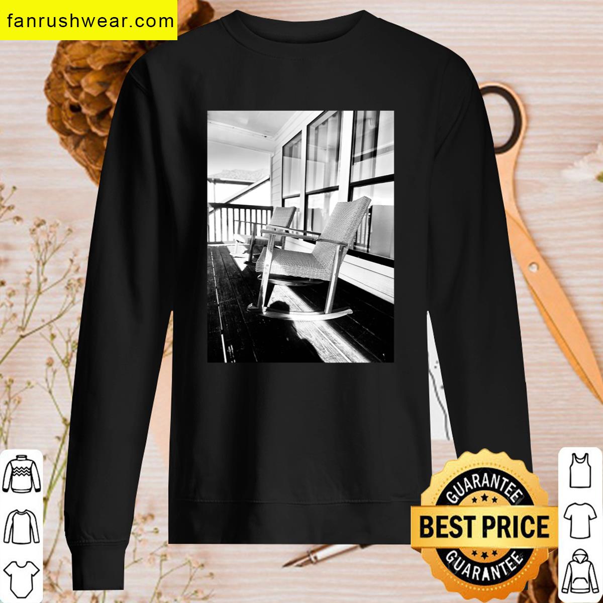 Black And White Premium Rocking Chair T-shirt