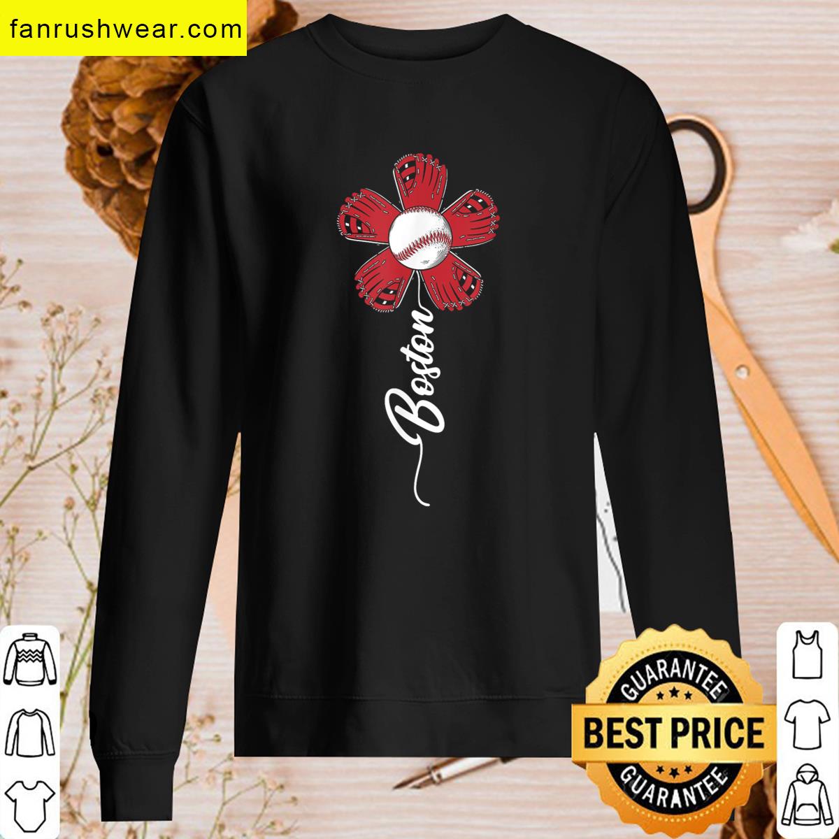 Boston Flower Graphic Tee T-shirt