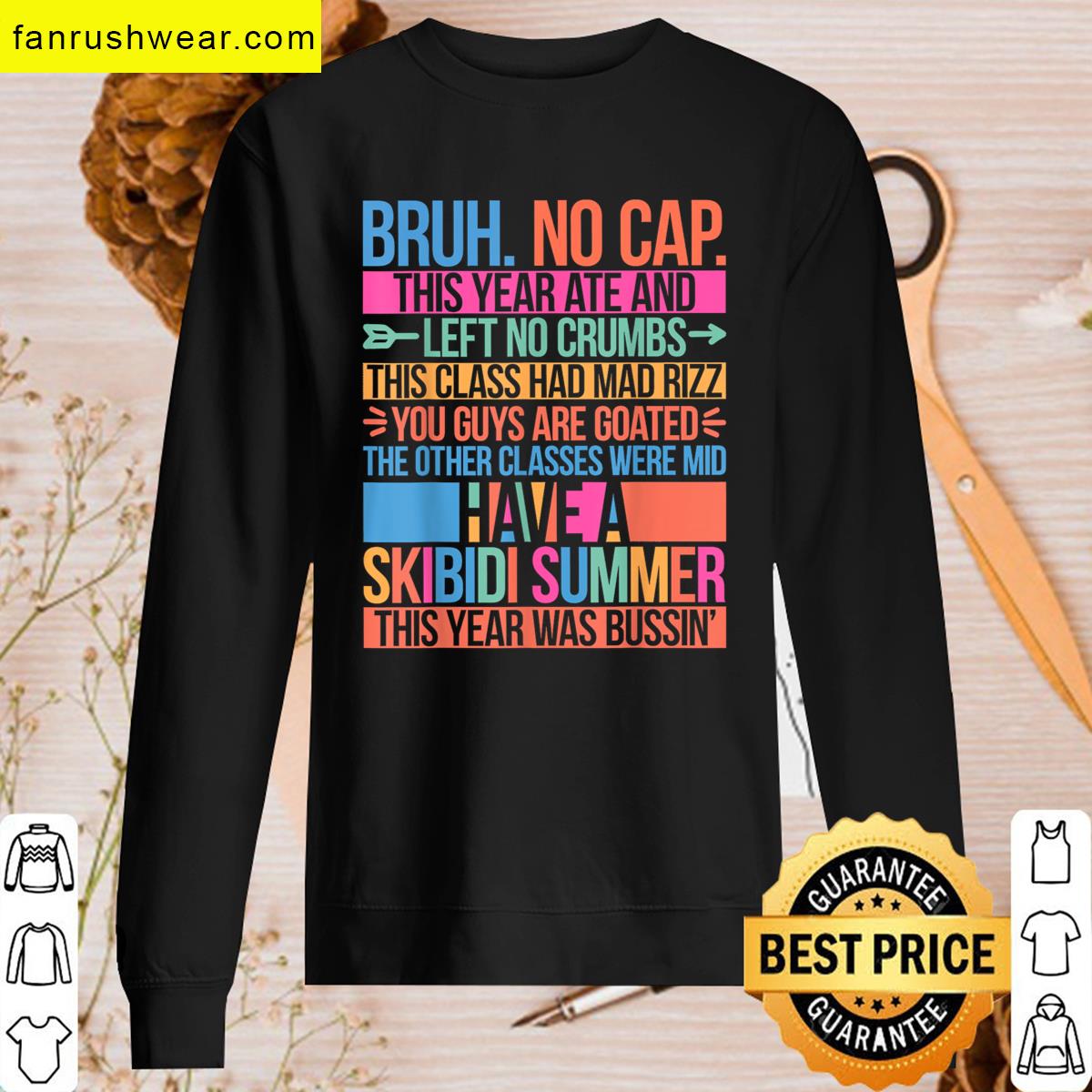 Bruh Cap Last Day School Tee T-shirt