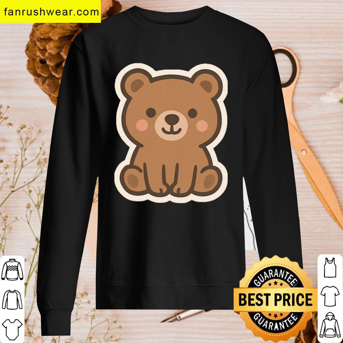 Cute Bear Illustration Tee For Wildlife Fans T-shirt