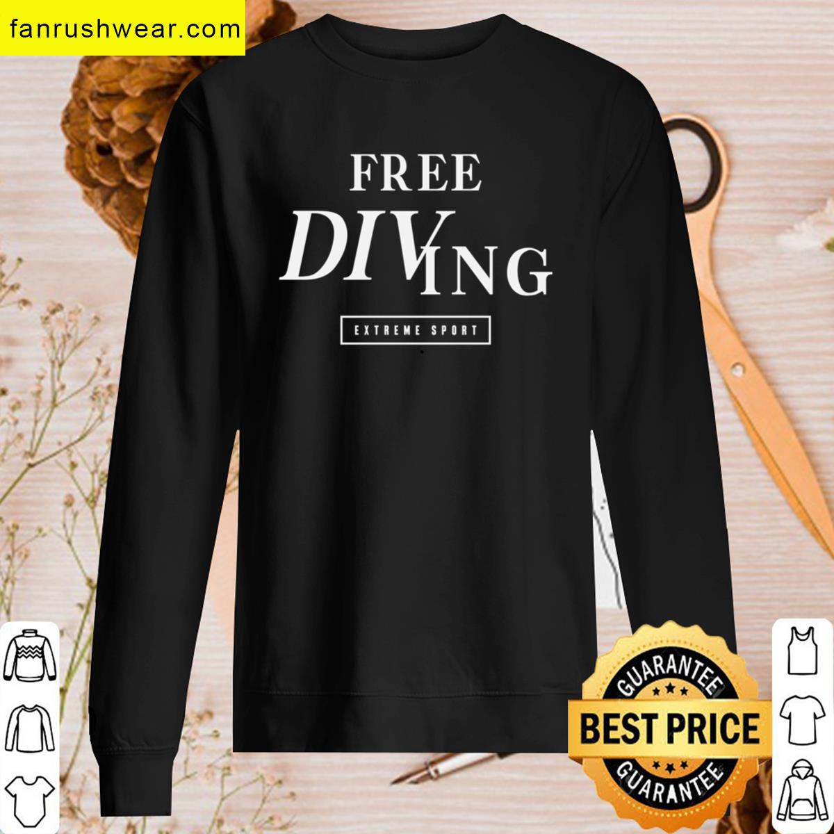 Extreme Sport Freediving Graphic Tee T-shirt