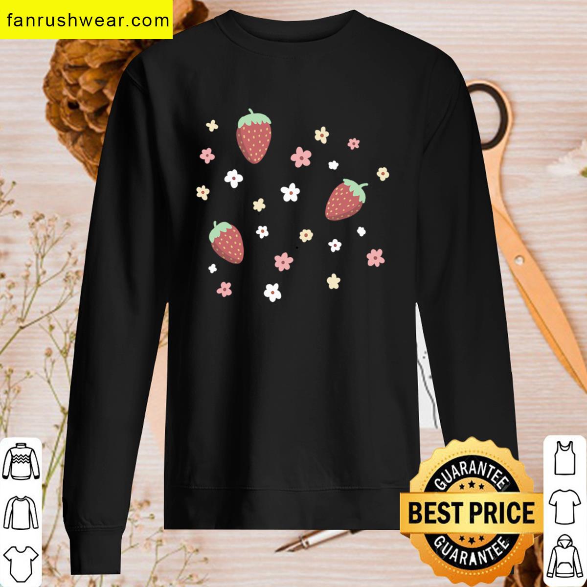 Floral Design Berry T-shirt