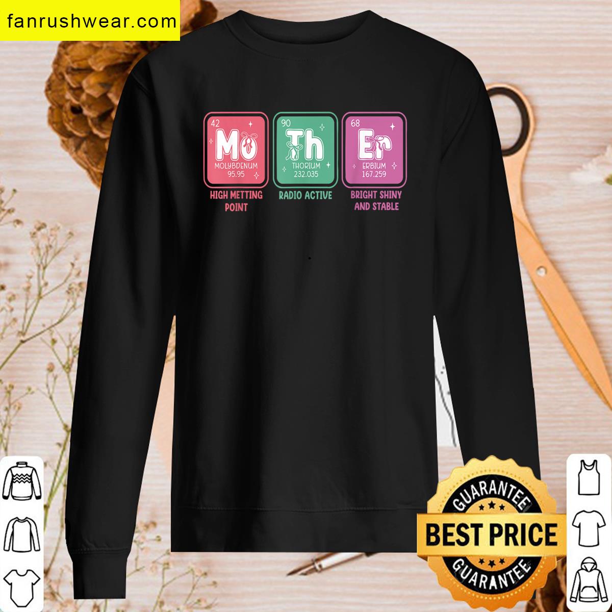 Floral Periodic Table Mom Gift T-shirt