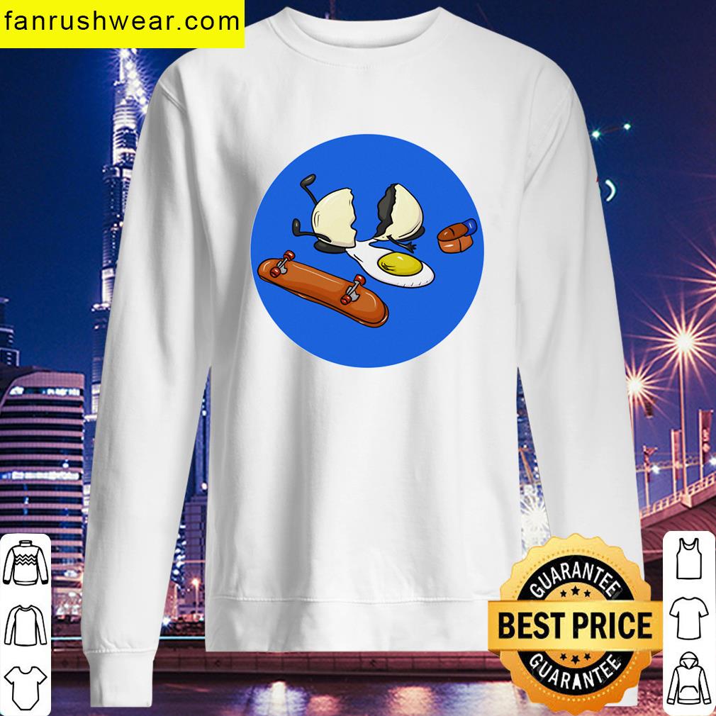 Fried Egg Skateboard Tee T-shirt