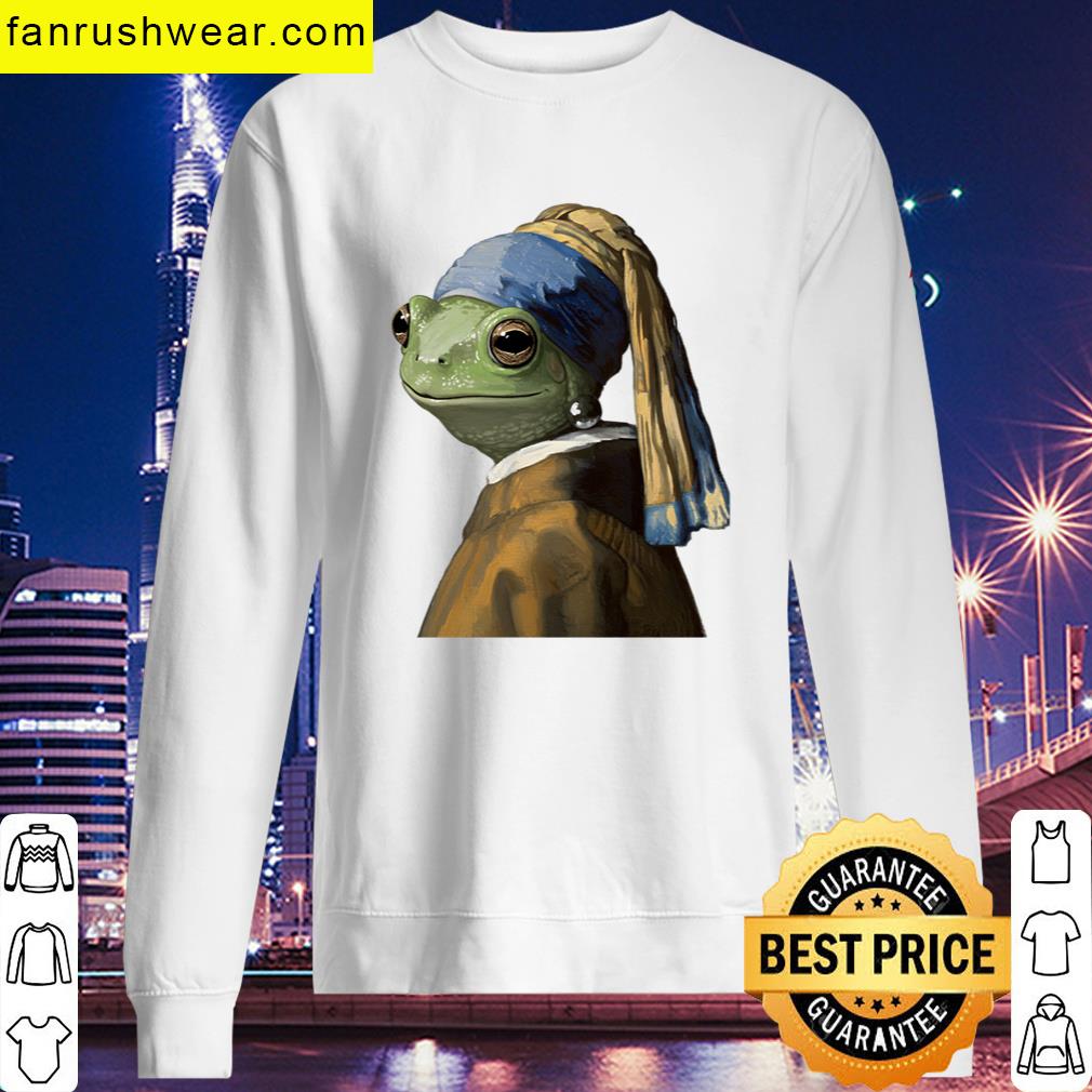 Frog Pearl Earring Parody Tee T-shirt