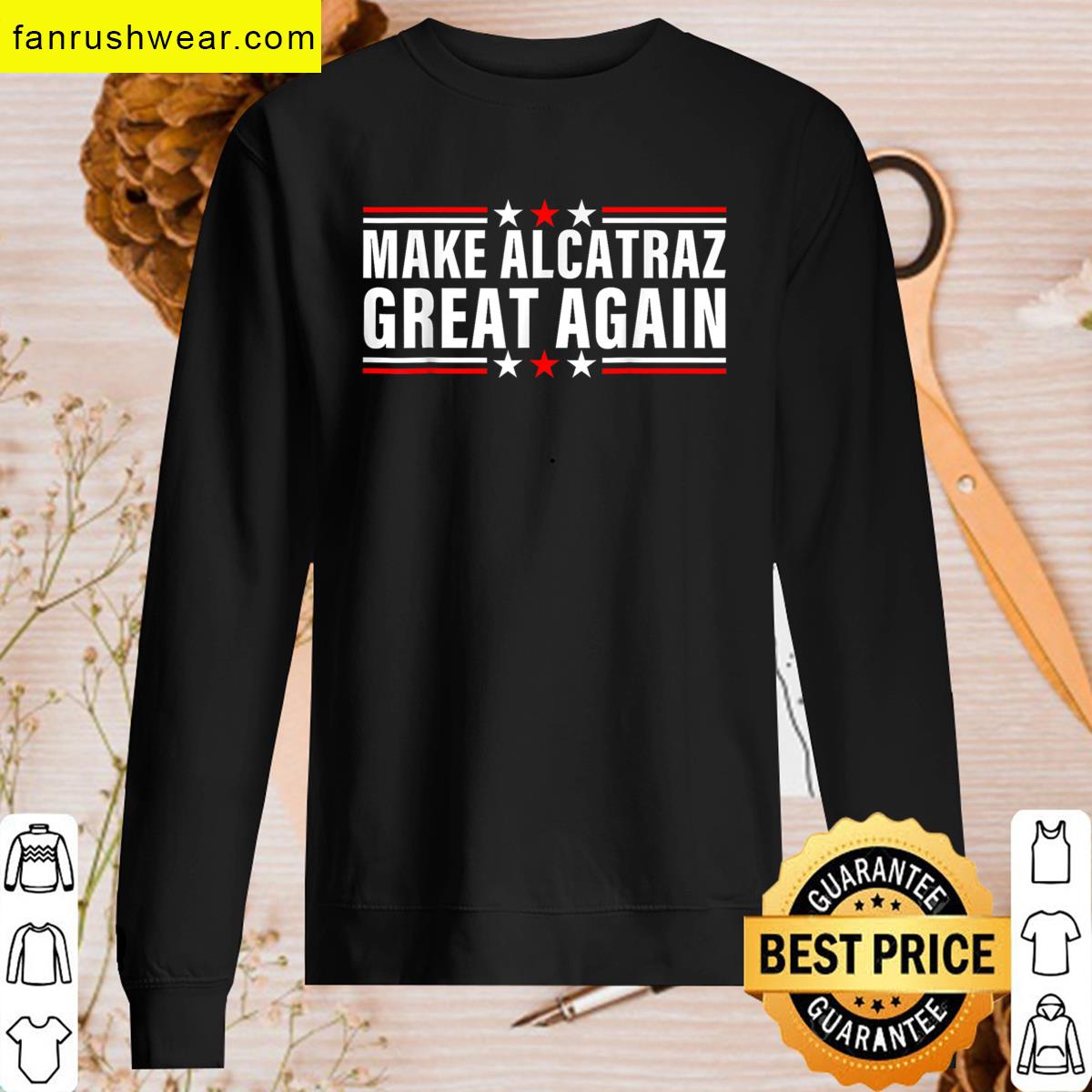 Funny Alcatraz Rock Design For Fans T-shirt