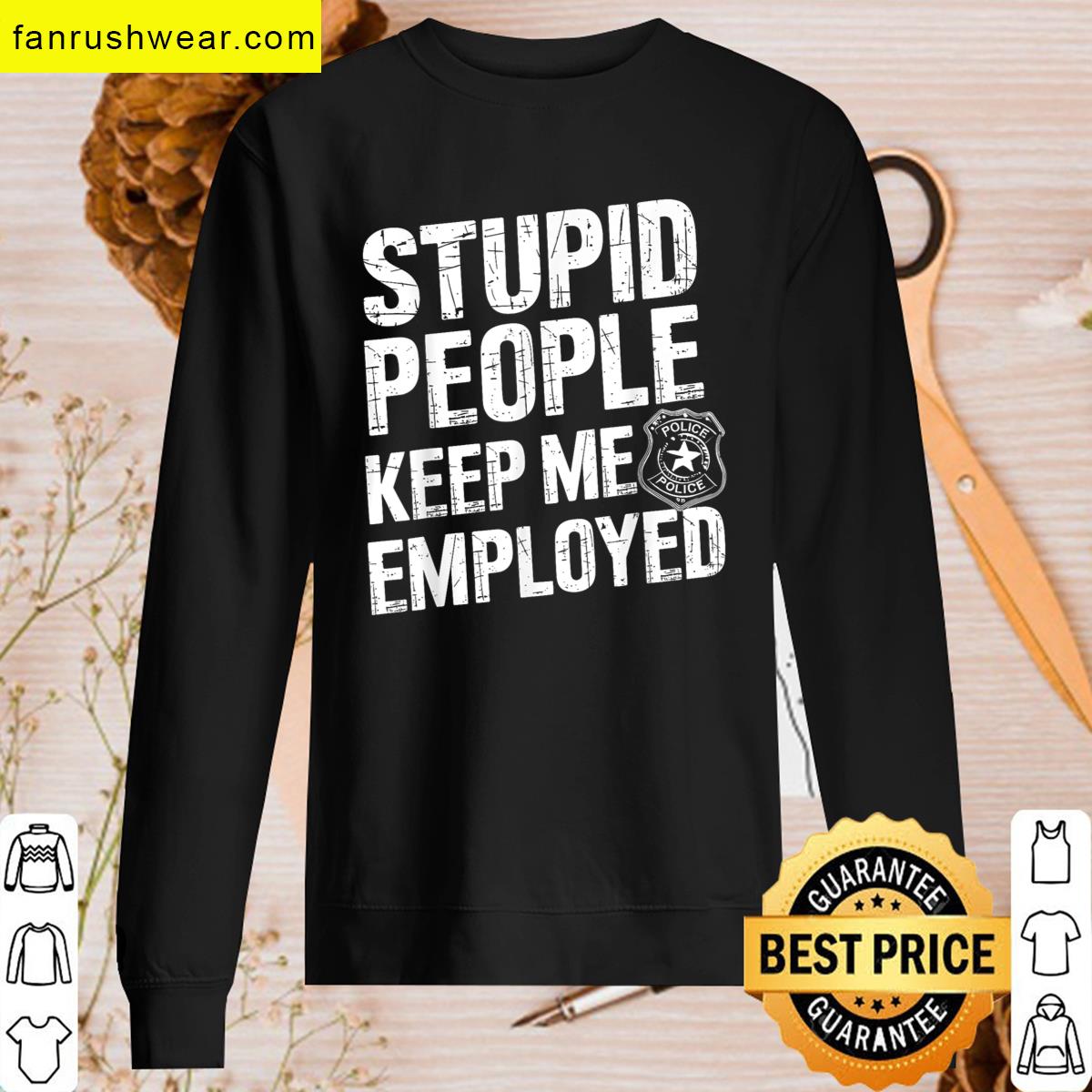 Funny Policeman Graphic Tee T-shirt