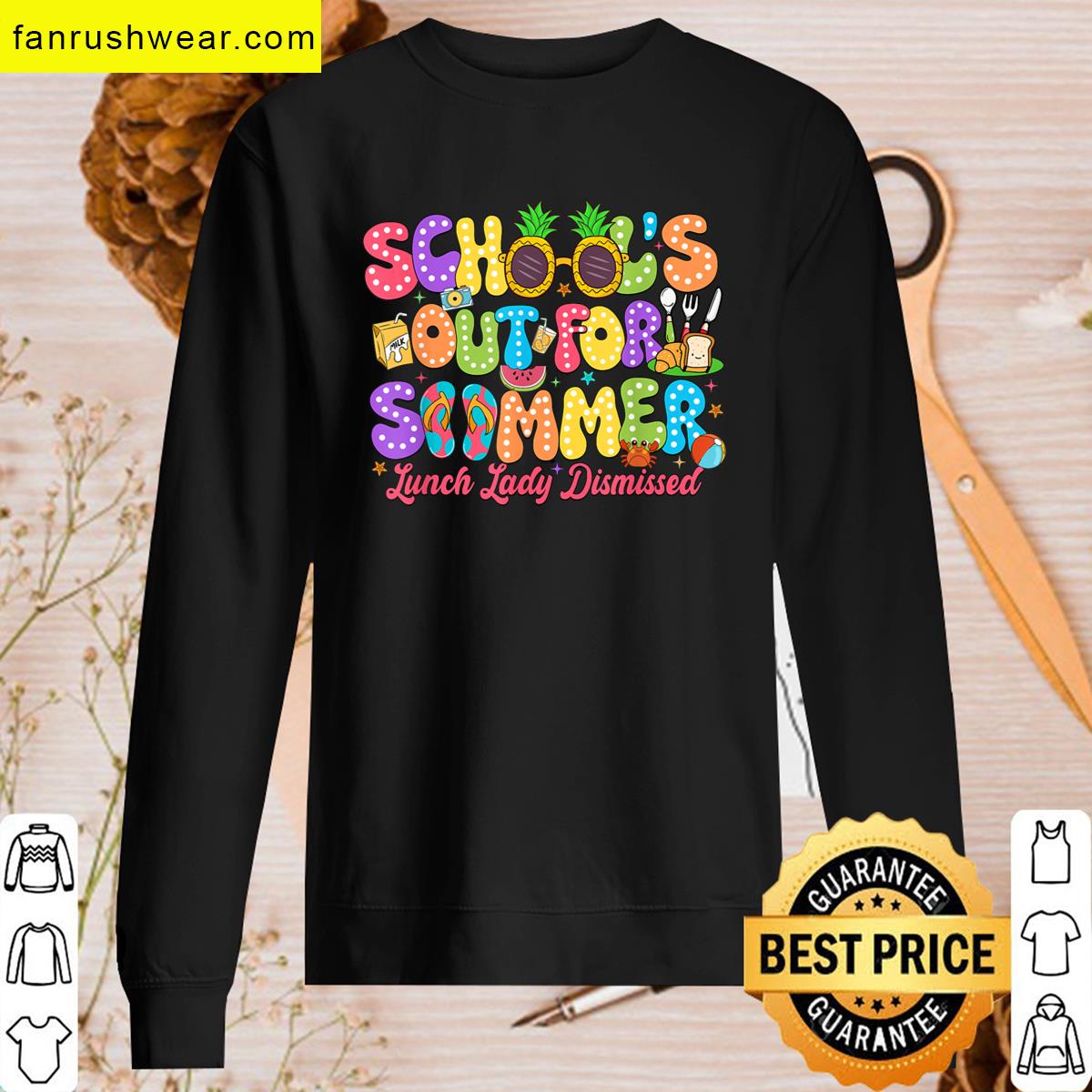 Funny Summer Lunch Lady For Teachers T-shirt