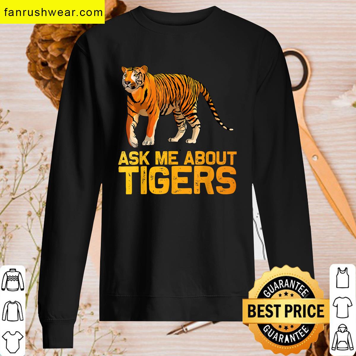 Funny Tiger Art Apparel Lovers T-shirt