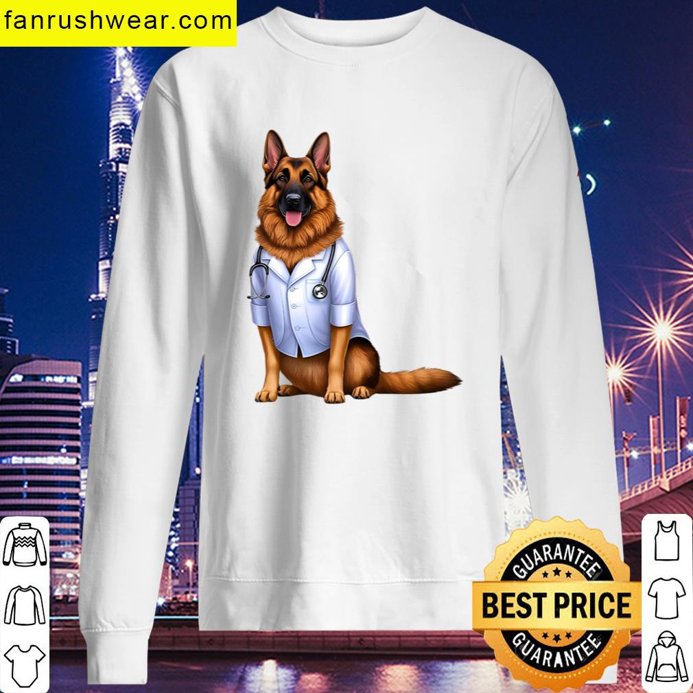 German Shepherd Physician Dog Tee T-shirt