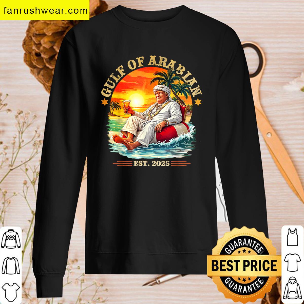 Gulf Arabian 2025 Trump Graphic Tee T-shirt