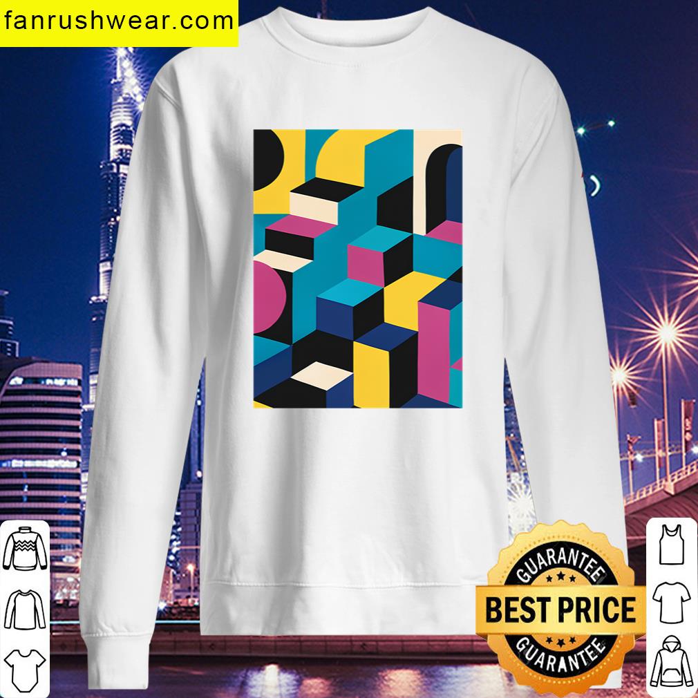Isometric Color Block Architecture Tee T-shirt
