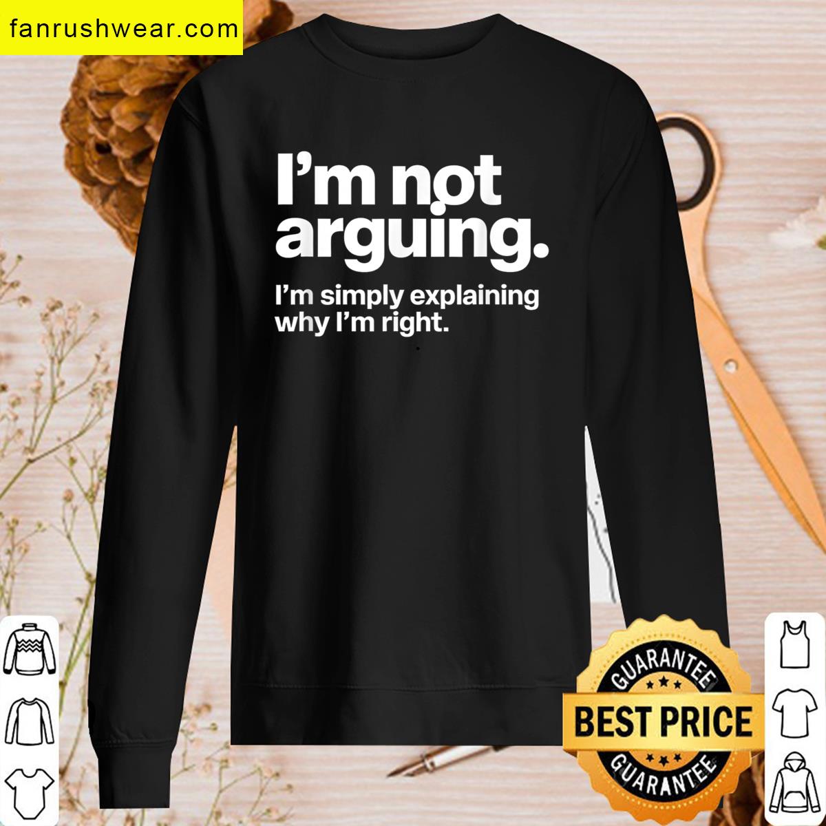 Not Arguing Dad Tee T-shirt
