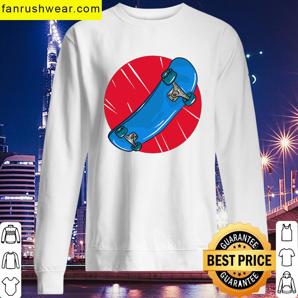 Oversized Skateboard Red Circle Tee T-shirt