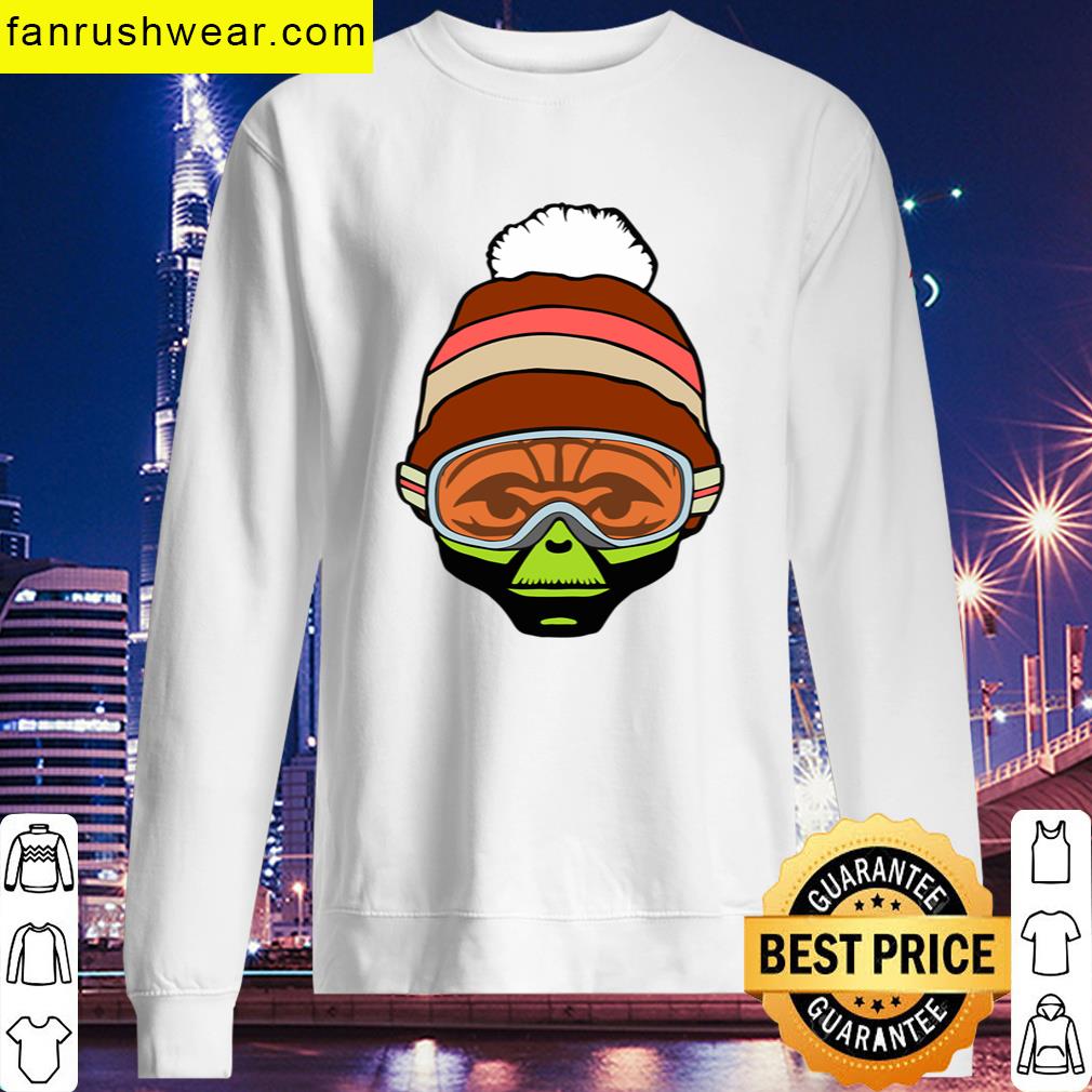 Skier Yoda Design T-shirt