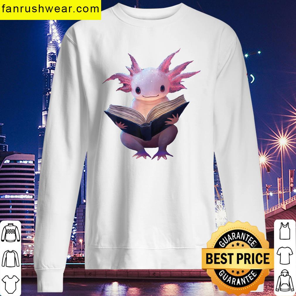 Axolotl Bookworm Cute Graphic T-shirt