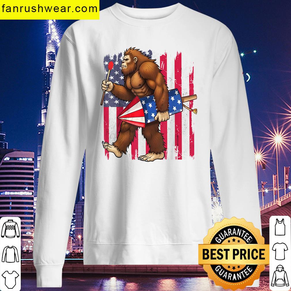 Bigfoot American Flag Celebration T-shirt