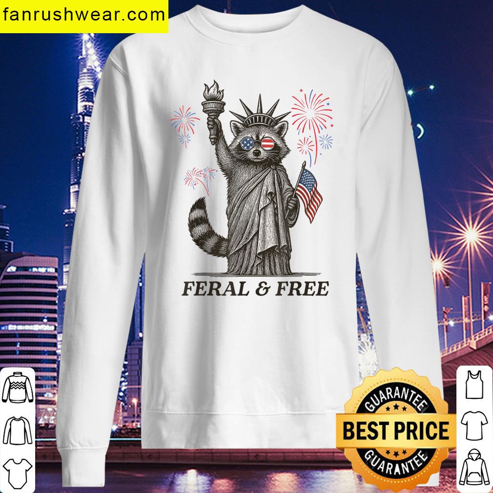 Feral Free Usa Flag T-shirt