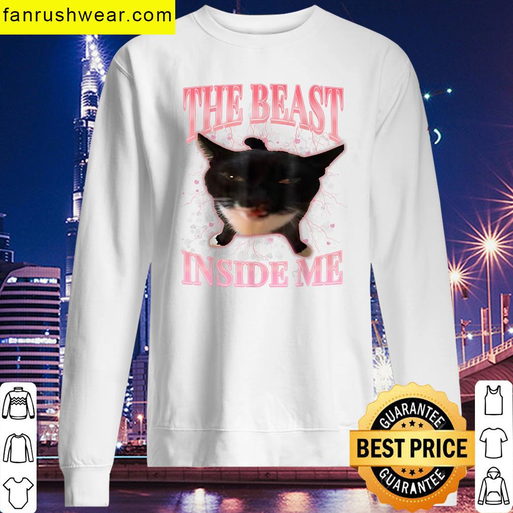 Funny Cats Beast Inside Me T-shirt