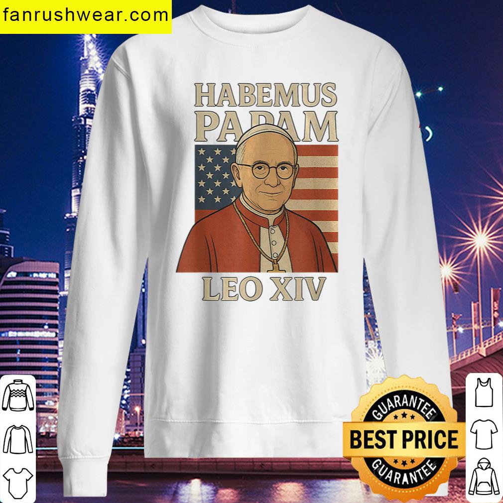 Habemus Papam Pope Leo Xiv Flag Design T-shirt