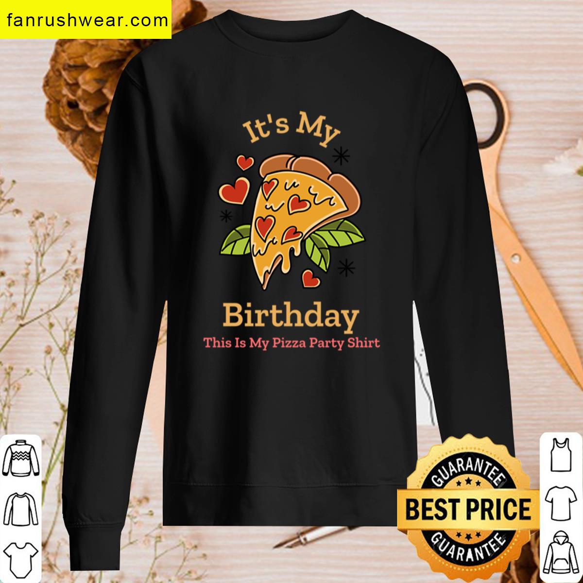 Its My Birthday Fun Pizza Party T-shirt