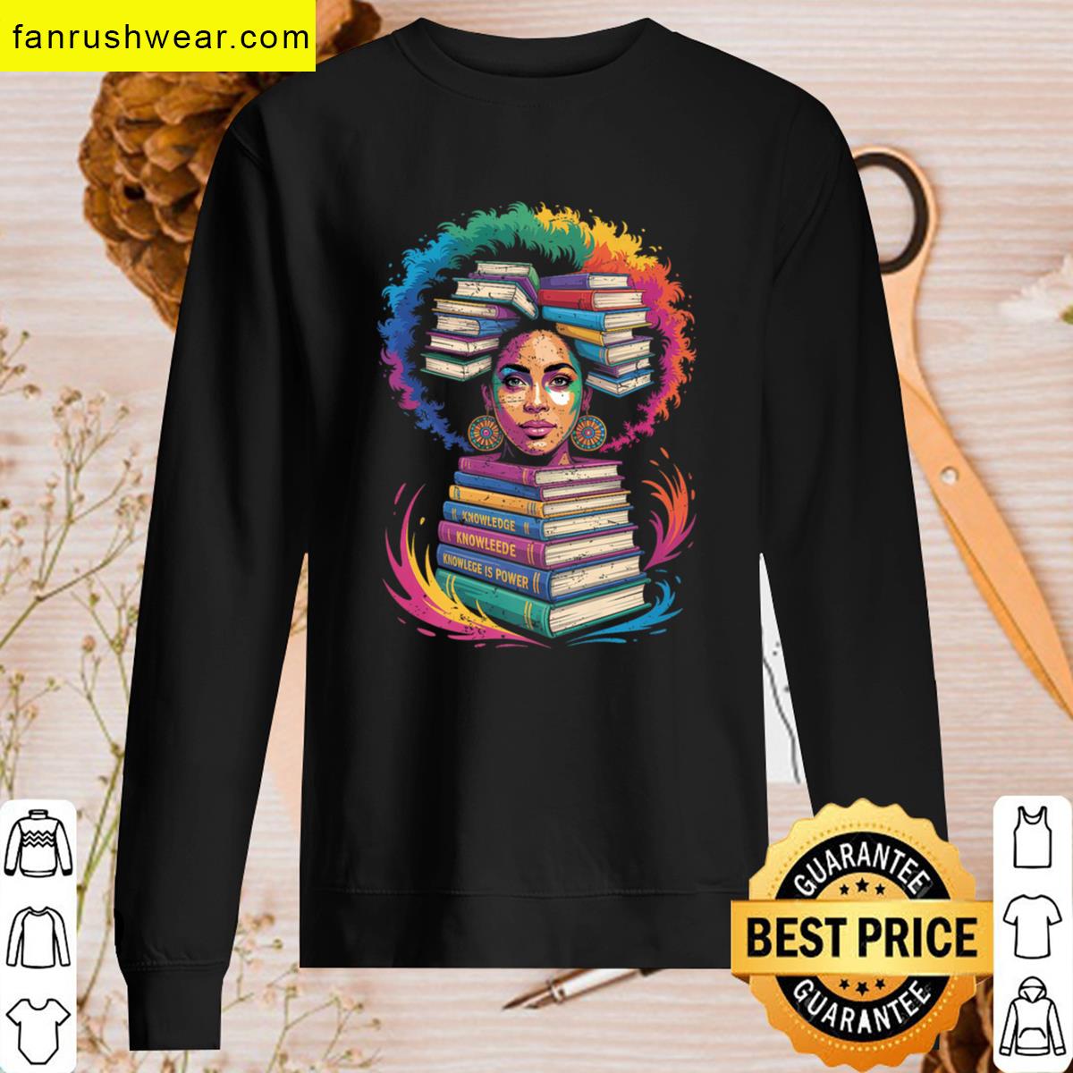 Juneteenth Educated Melanin Queen Premium Apparel T-shirt