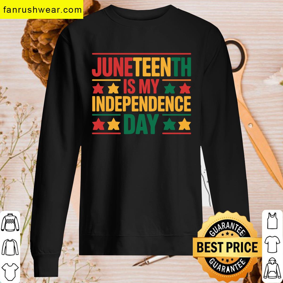 Juneteenth Is My Independence Day Apparel T-shirt