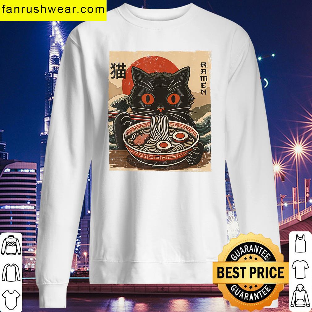 Kawaii Cat Lovers Ramen T-shirt