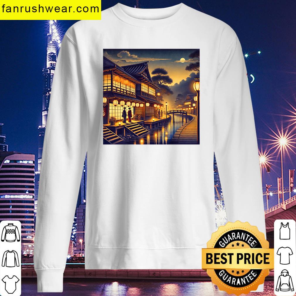 Lantern Ukiyo E Style T-shirt