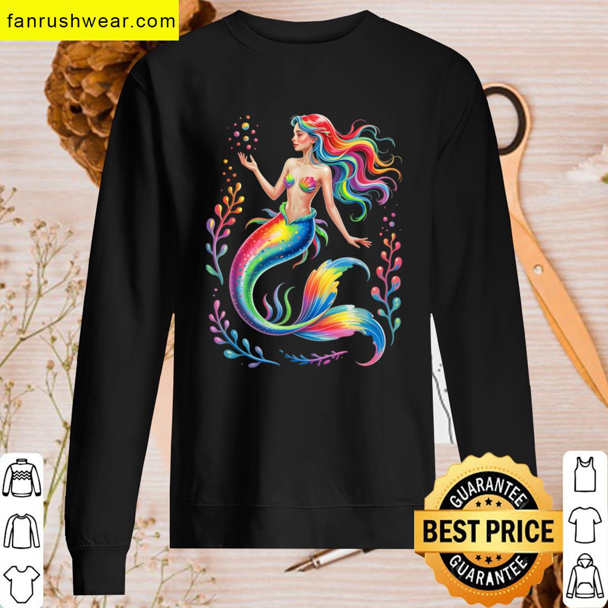 Mermaid Colorful Design T-shirt