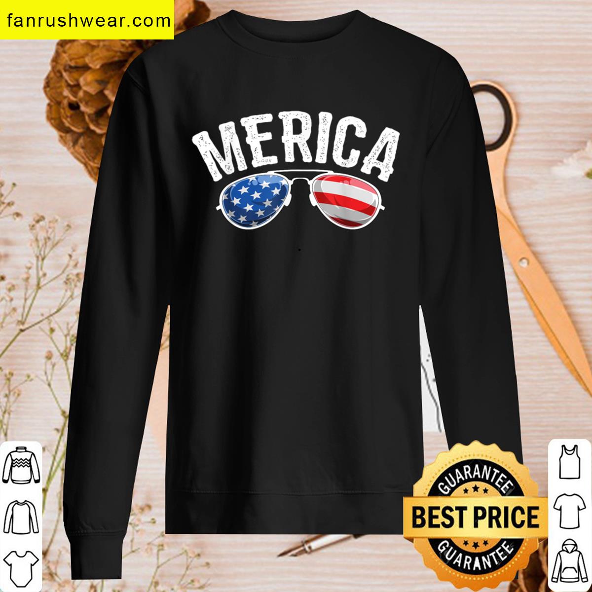 Patriotic Us Flag Festive Wear T-shirt