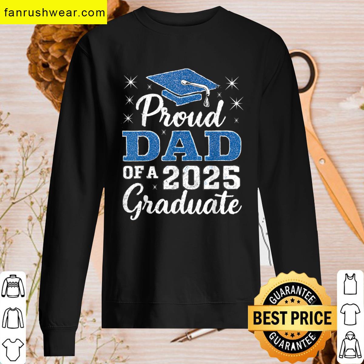 Proud Dad Humorous Graduate Apparel T-shirt