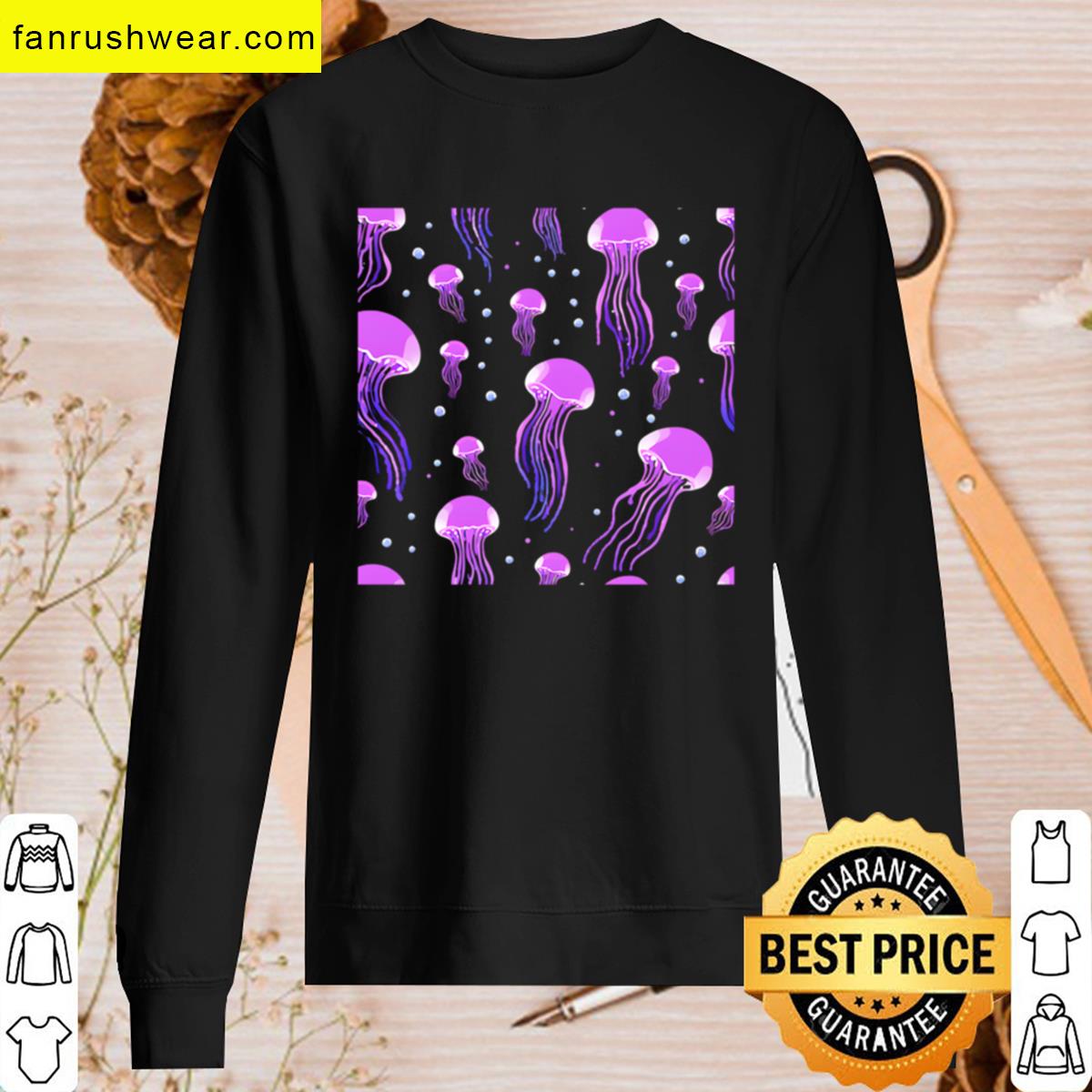 Purple Jellyfish Artistic Apparel T-shirt