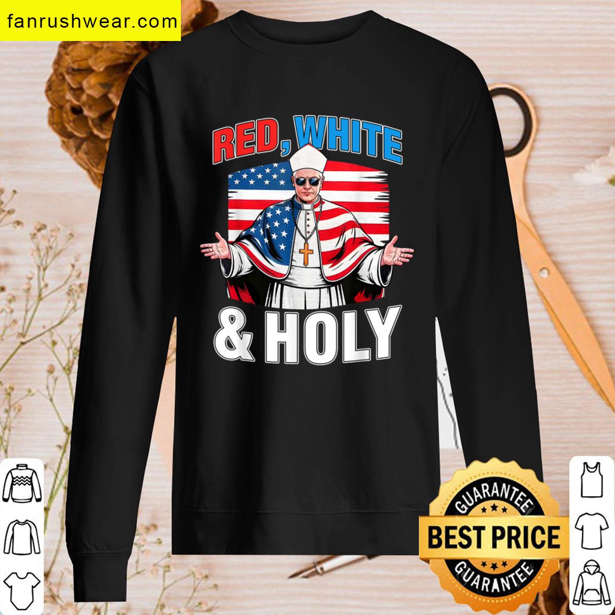 Red White American Flag T-shirt
