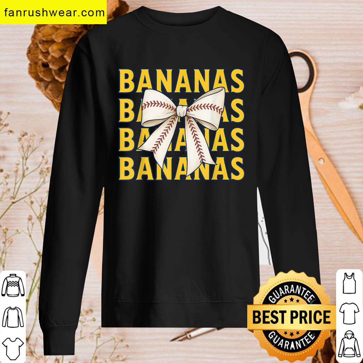 Retro Bananas Apparel Fun Design T-shirt