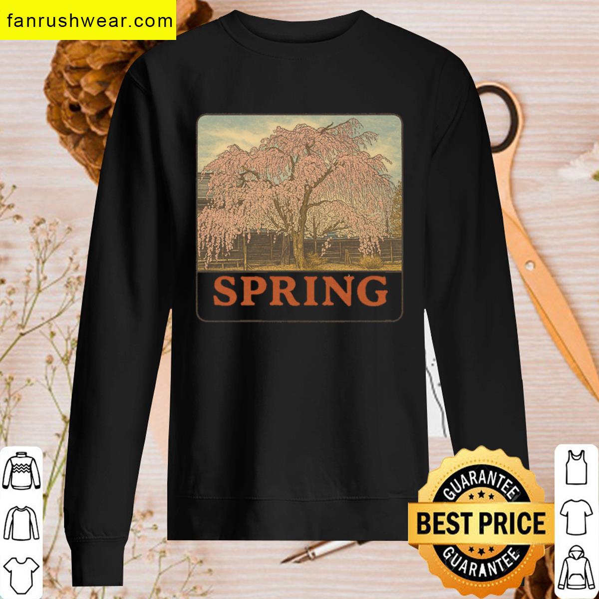 Retro Style Cherry Blossom T-shirt