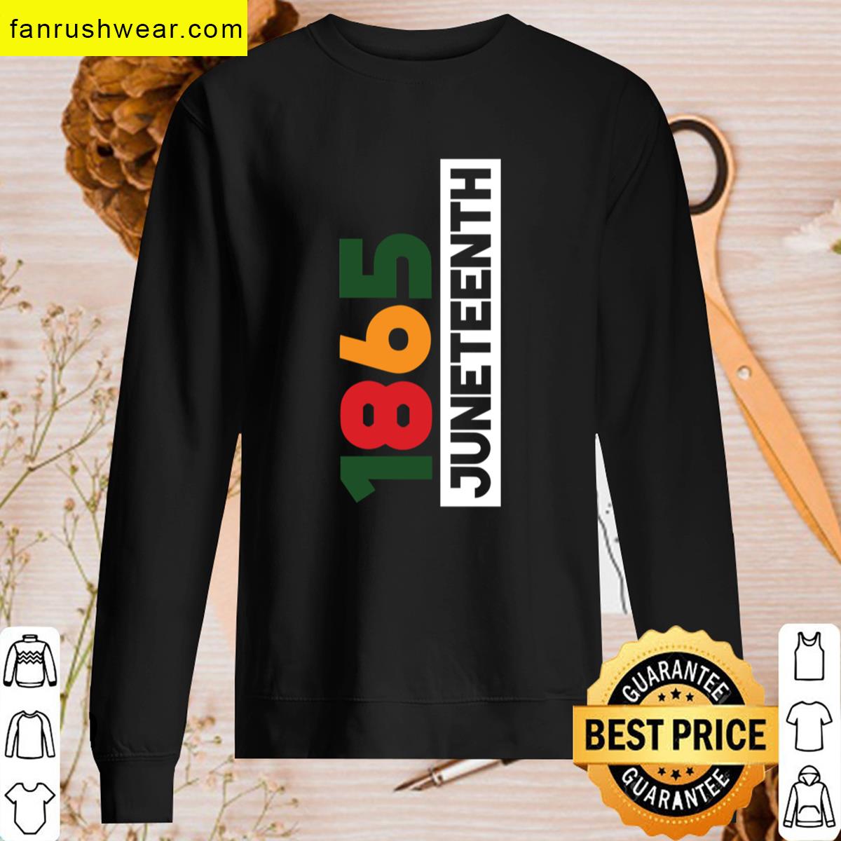 Juneteenth Vertical Design T-shirt