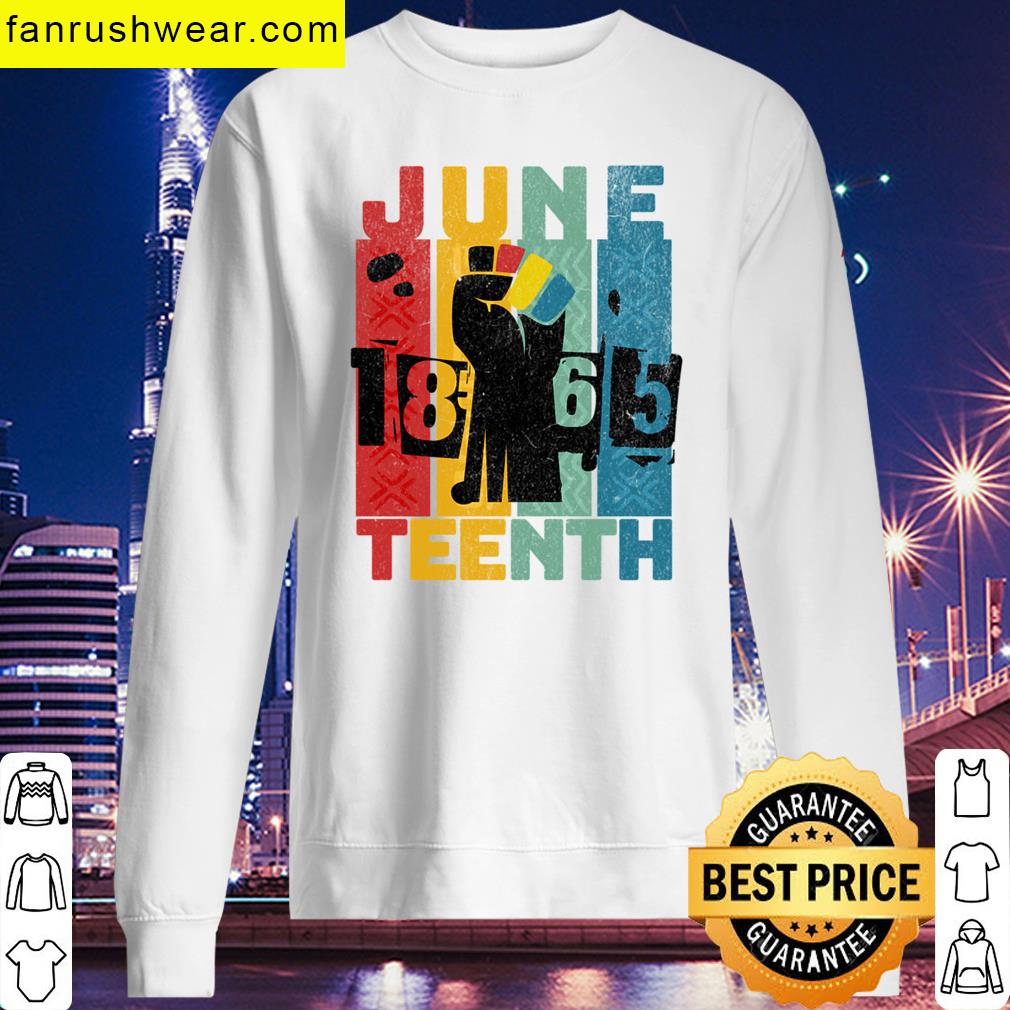 Juneteenth Vintage Fist Design T-shirt