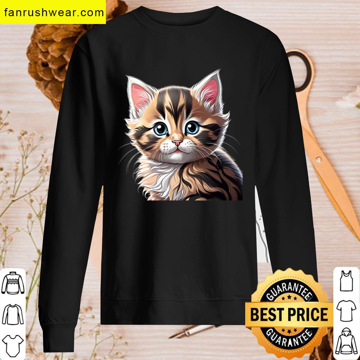 Kawaii Kitten Fun Design Tee T-shirt