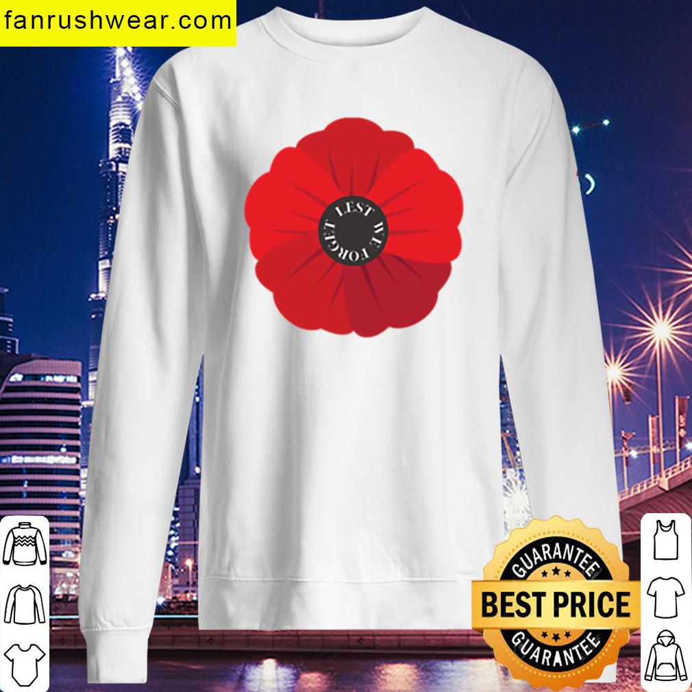 Lest We Forget Poppy Remembrance T-shirt