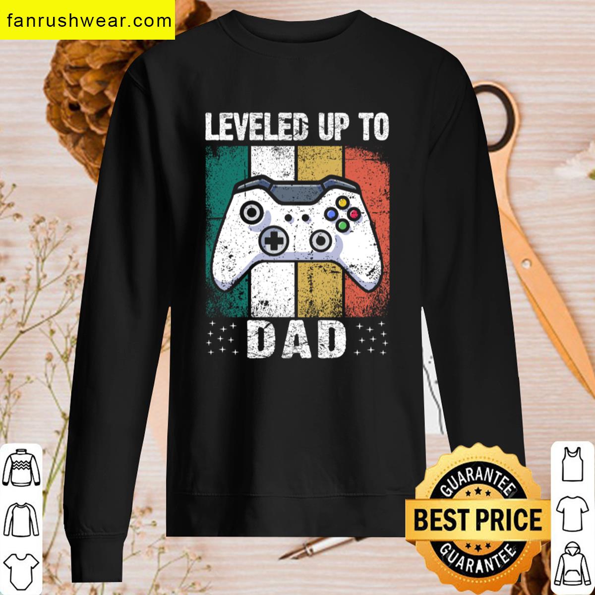 Leveled Up To Dad Special Gift For Fathers T-shirt