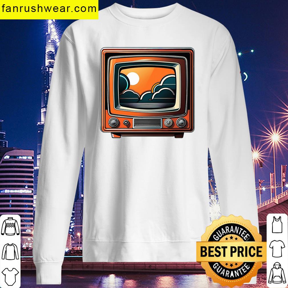Retro Futuristic Sticker Design T-shirt