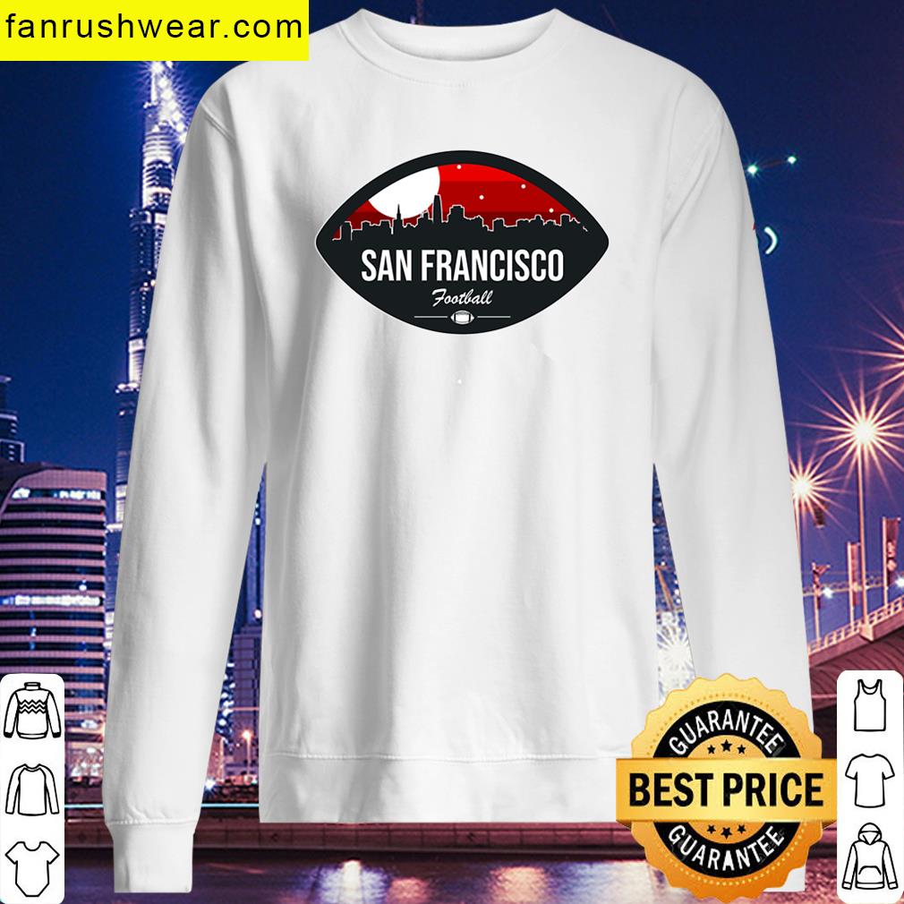 San Francisco Football Skyline Casual Wear T-shirt