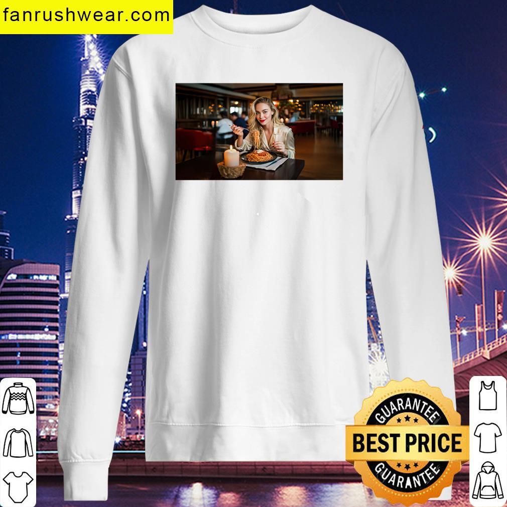 Sexy Blonde Eating T-shirt